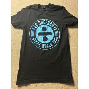 Ed Sheeran Shirt Women's Medium Divide World Tour Black